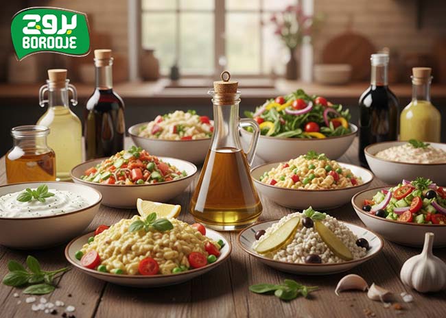 روغن پخت و پز برای چه غذاهایی استفاده میشود؟ 18 انواع سس و مزه سالاد